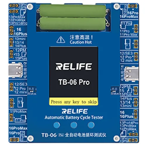 Replacement for RELIFE TB-06 PRO DUAL-CHANNEL BATTERY CYCLE TESTER - Quality Phone Parts in Sri Lanka